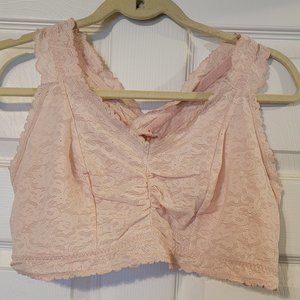 Cacique Stretch Lace Bralette, Pale Pink size 18/20
